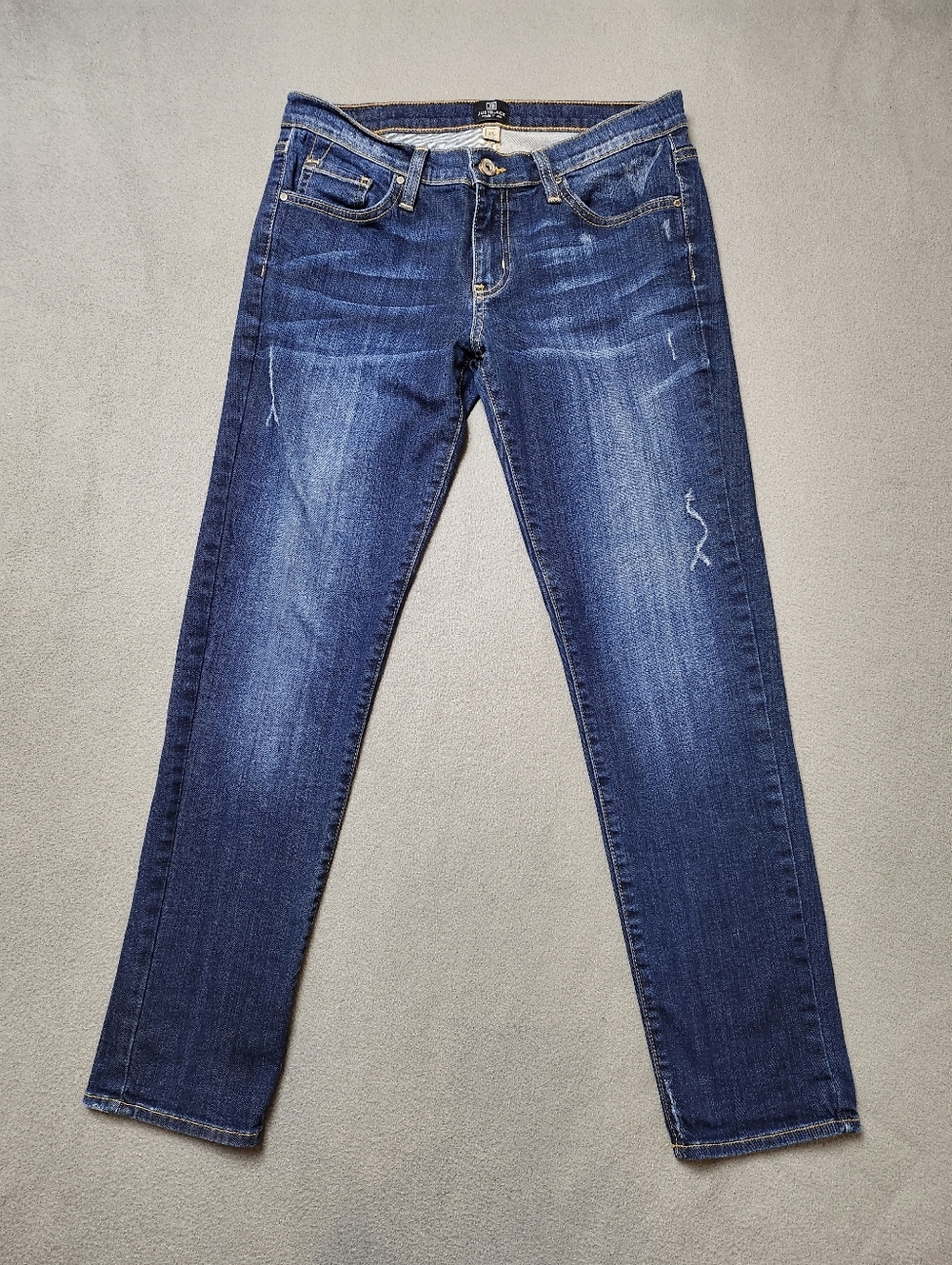 Just Black Blue  Boyfriend jeans Sz 26 USA Made Dark Wash
